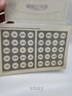 First Ladies of the United States Franklin Mint Silver Coin Set 1972 See Details