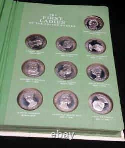 First Ladies of the United States Sterling Silver Proof Set 40 Medals with COA