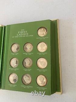 First Ladies of the White House, Franklin Mint, 40 Silver Proof Medals with COA