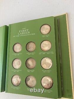 First Ladies of the White House, Franklin Mint, 40 Silver Proof Medals with COA