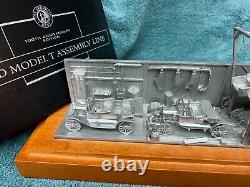 Ford 1913 Model T Pewter assembly line display withglass cover # 257 out of 2500