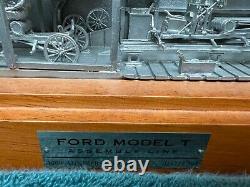 Ford 1913 Model T Pewter assembly line display withglass cover # 257 out of 2500