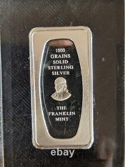 Four 2 oz Sterling Silver Ingots Father's Day Celebration in Lucite