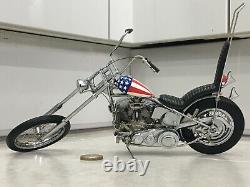 Franklin/Danbury mint 110 Harley Davidson Easy rider chopper captain America 12