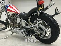 Franklin/Danbury mint 110 Harley Davidson Easy rider chopper captain America 12