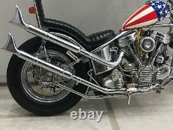 Franklin/Danbury mint 110 Harley Davidson Easy rider chopper captain America 12