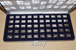 Franklin MintThe 50 Great Airplanes Sterling Silver Ingot Miniature Collection