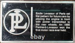 Franklin Mint 1000 Grains Sterling Silver Ingot Bar 1895 Panhard-Levassor. 925