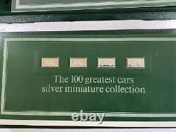 Franklin Mint 100 Greatest Cars Miniature Silver Collection