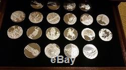 Franklin Mint 100 Greatest Masterpieces Stirling Silver Medal/Coin Collection