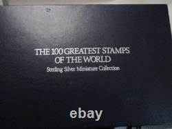 Franklin Mint 100 Greatests Stamps Of The World Miniature Silver Unopened