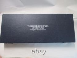 Franklin Mint 100 Greatests Stamps Of The World Miniature Silver Unopened