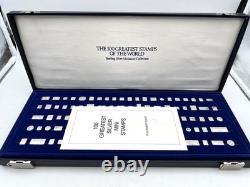 Franklin Mint 100 greatest Mini Stamps of the world Sterling. 925 FREE S&H