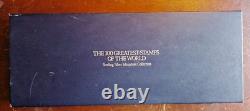 Franklin Mint 100 greatest Mini Stamps of the world Sterling. 925 FREE S&H