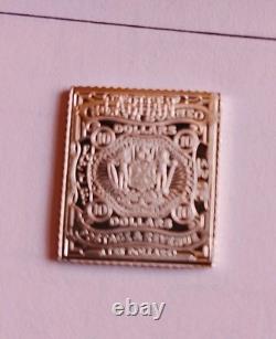 Franklin Mint 100 greatest Mini Stamps of the world Sterling. 925 FREE S&H