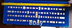 Franklin Mint 100 greatest Mini Stamps of the world Sterling. 925 FREE S&H