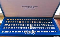 Franklin Mint 100 greatest Mini Stamps of the world Sterling. 925 FREE S&H
