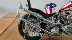 Franklin Mint 110 1969 Harley Davidson Easy Rider Chopper Bike UNBOXED