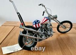 Franklin Mint 110 1969 Harley Davidson Easy Rider Chopper Bike UNBOXED