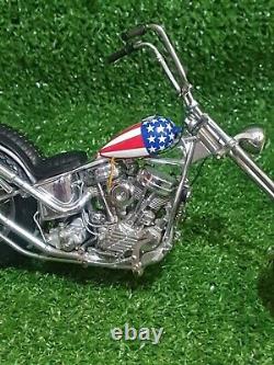 Franklin Mint 110 1969 Harley Davidson Easy Rider Chopper Captain America Bike