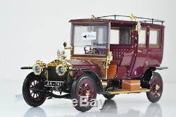 Franklin Mint 124 1908 Rolls-Royce Silver Ghost Open Drive Limo LE 1500, MIB