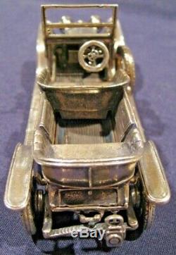 Franklin Mint 1907 Rolls-Royce'Silver Ghost' Silver Car Miniature