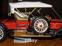Franklin Mint 1910 Rolls Royce Silver Ghost 124 Scale Detailed Model Very Nice