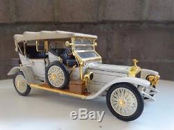 Franklin Mint 1911 Rolls-Royce Tourer Silver Ghost 124 Scale Diecast Model Car