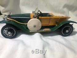 Franklin Mint 1914 Rolls Royce Silver Ghost 124 serpent head horn intact