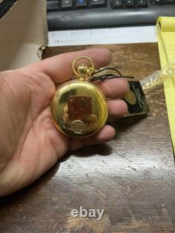 Franklin Mint 1921 Morgan Silver Dollar Collector's Pocket Watch and Chain