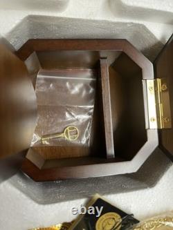 Franklin Mint 1921 Morgan Silver Dollar Collector's Pocket Watch and Chain