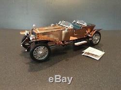 Franklin Mint 1921 Rolls Royce Silver Ghost Copper 124, B20UX56 with Box, PERFECT