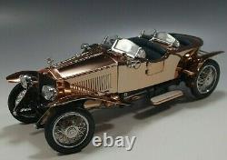 Franklin Mint 1921 Rolls Royce Silver Ghost Copper 124 Scale Mint Condition