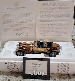 Franklin Mint 1921 Rolls Royce Silver Ghost Copper Body Colour 124 Scale boxed