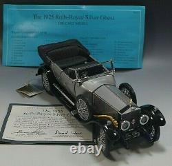 Franklin Mint 1925 Rolls Royce Silver Ghost Car Die Cast 124 Scale Coa