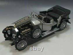 Franklin Mint 1925 Rolls Royce Silver Ghost Car Die Cast 124 Scale Coa