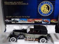 Franklin Mint 1929 Rolls Royce Phantom I Cabriolet DeVille 124 Diecast Car