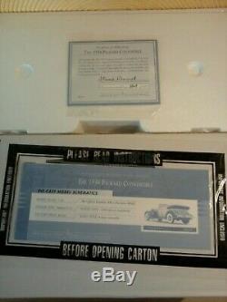 Franklin Mint 1934 Packard. 124. Rare Le. Nos. Sealed Docs. Undisplayed. Brand New