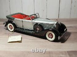 Franklin Mint 1934 Packard Convertible 124 Scale Diecast Model Car Silver