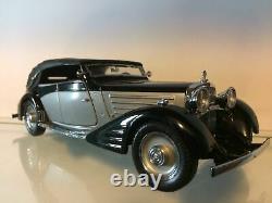 Franklin Mint 1939 Maybach Zeppelin 124 Diecast Model Car Black/Silver NIB