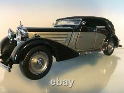 Franklin Mint 1939 Maybach Zeppelin 124 Diecast Model Car Black/Silver NIB