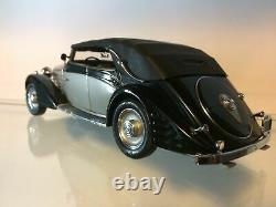 Franklin Mint 1939 Maybach Zeppelin 124 Diecast Model Car Black/Silver NIB