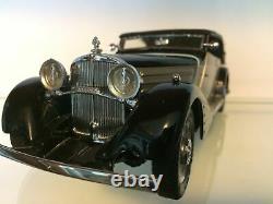 Franklin Mint 1939 Maybach Zeppelin 124 Diecast Model Car Black/Silver NIB