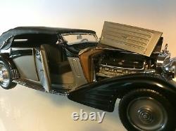 Franklin Mint 1939 Maybach Zeppelin 124 Diecast Model Car Black/Silver NIB