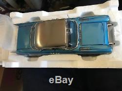 Franklin Mint 1957 Cadillac Brougham Caddy Silver/blue B11d028 442/2500