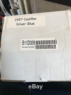 Franklin Mint 1957 Cadillac Brougham Caddy Silver/blue B11d028 442/2500