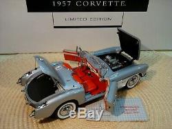 Franklin Mint 1957 Corvette. 124. Rare D4c Le Of 999. Mint In Box. Fiberglass