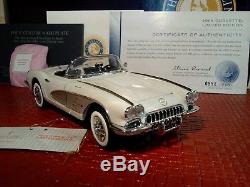 Franklin Mint 1958 Chevy Corvette. 124. Rare Le. Nos. Undisplayed. Pristine