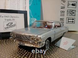 Franklin Mint 1963 Chevy Impala. Rare Ss409.124. Nos. Docs. Undisplayed. Mint