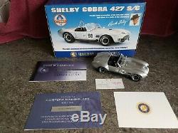 Franklin Mint 1966 Shelby Cobra 427 S/C (Silver) ANIB with Paperwork 124 NICE